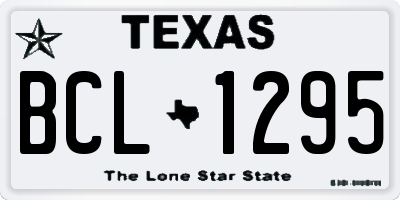 TX license plate BCL1295
