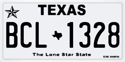 TX license plate BCL1328