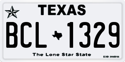 TX license plate BCL1329