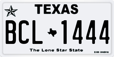 TX license plate BCL1444
