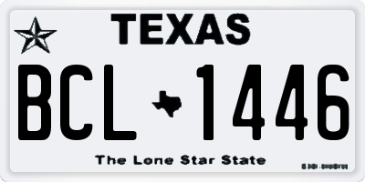 TX license plate BCL1446