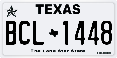 TX license plate BCL1448