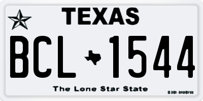 TX license plate BCL1544