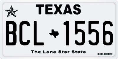 TX license plate BCL1556