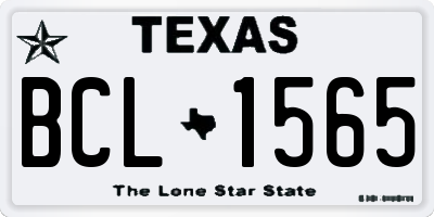 TX license plate BCL1565