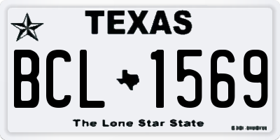 TX license plate BCL1569