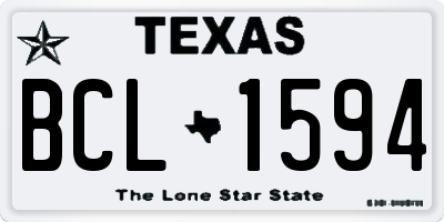 TX license plate BCL1594