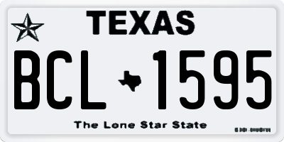 TX license plate BCL1595