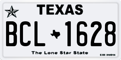 TX license plate BCL1628