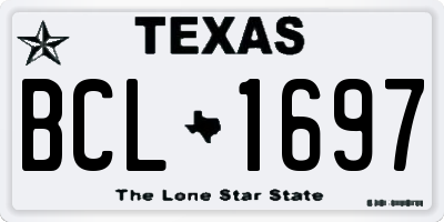 TX license plate BCL1697