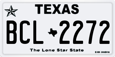 TX license plate BCL2272