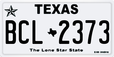 TX license plate BCL2373