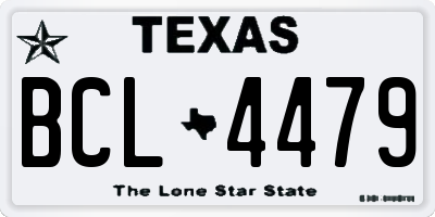 TX license plate BCL4479