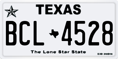 TX license plate BCL4528