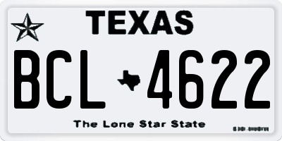 TX license plate BCL4622