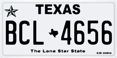 TX license plate BCL4656