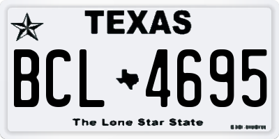 TX license plate BCL4695