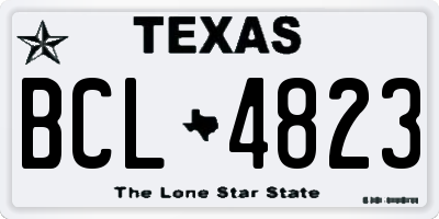 TX license plate BCL4823