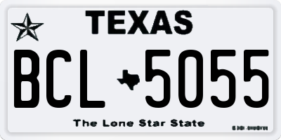 TX license plate BCL5055