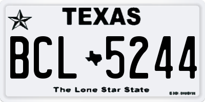 TX license plate BCL5244