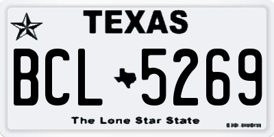 TX license plate BCL5269