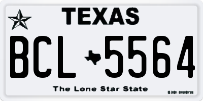 TX license plate BCL5564