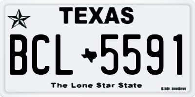 TX license plate BCL5591