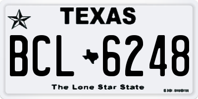 TX license plate BCL6248