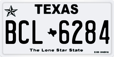 TX license plate BCL6284