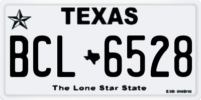 TX license plate BCL6528