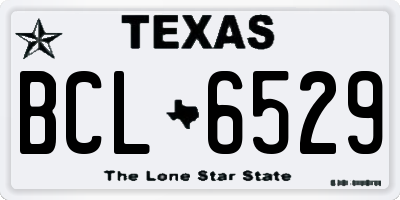 TX license plate BCL6529
