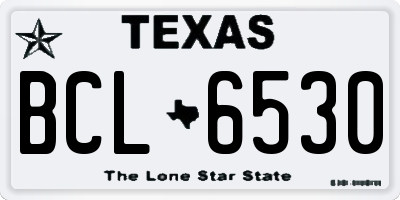 TX license plate BCL6530