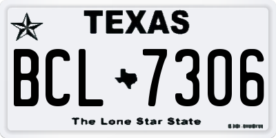 TX license plate BCL7306