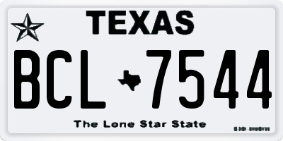 TX license plate BCL7544