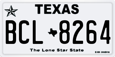TX license plate BCL8264