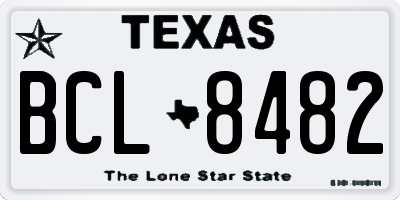 TX license plate BCL8482