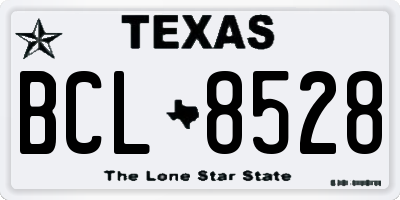 TX license plate BCL8528