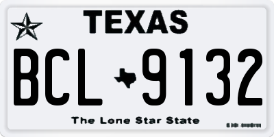 TX license plate BCL9132