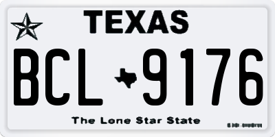 TX license plate BCL9176