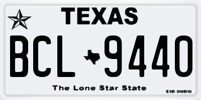 TX license plate BCL9440