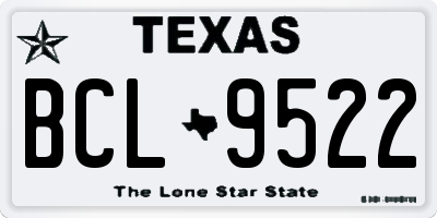 TX license plate BCL9522
