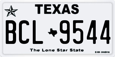 TX license plate BCL9544