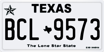TX license plate BCL9573