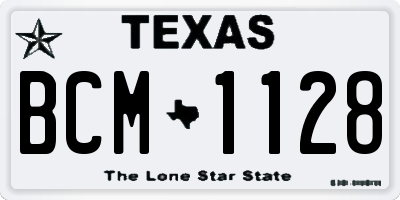 TX license plate BCM1128