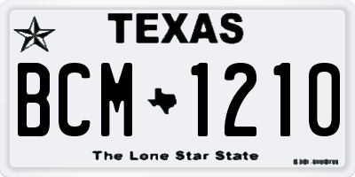 TX license plate BCM1210