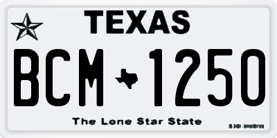 TX license plate BCM1250