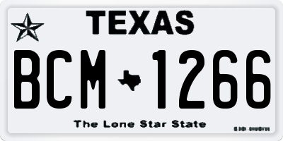 TX license plate BCM1266