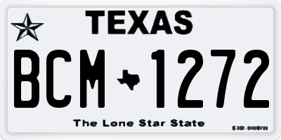 TX license plate BCM1272