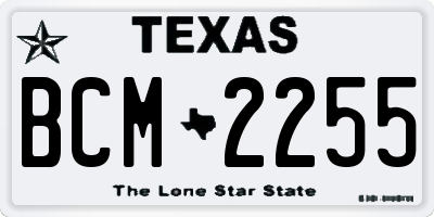 TX license plate BCM2255