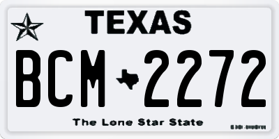 TX license plate BCM2272